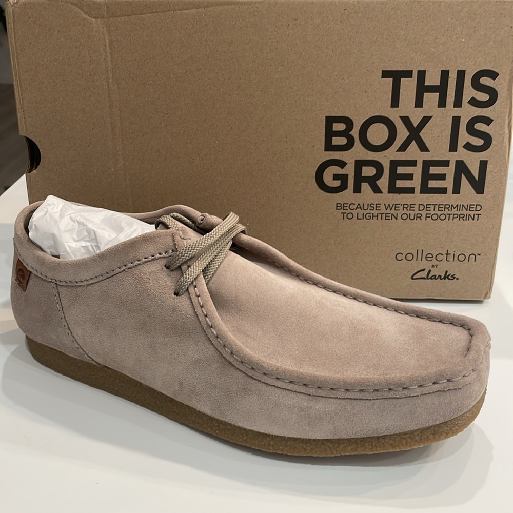 Mens Size US 13 Clarks Collection. Brand New in box. Color is Stone Suede.